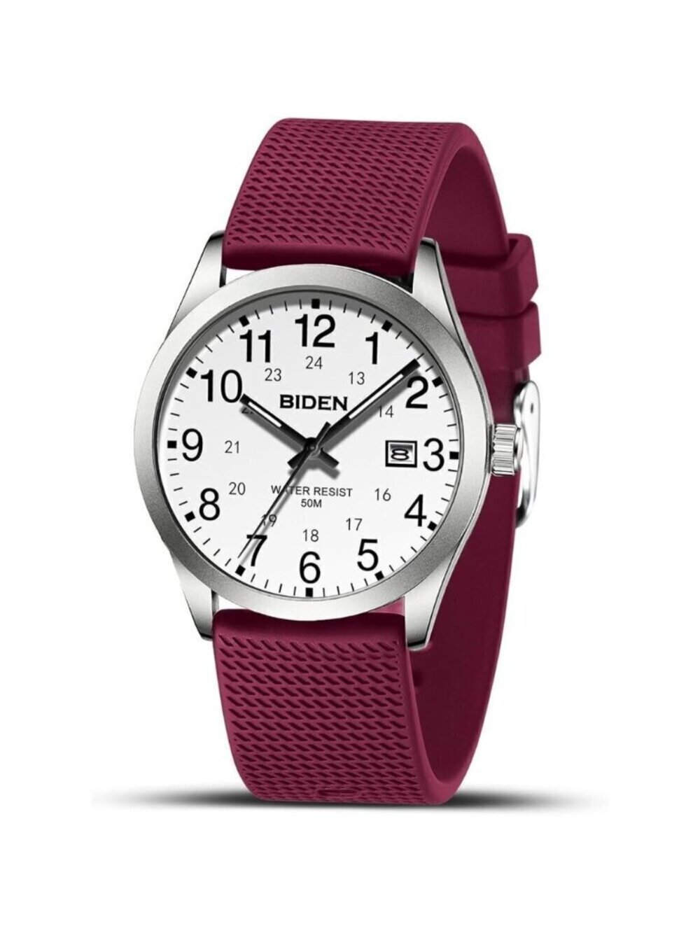 silver White Purple Watches for Men Women Military Time Glowing Easy to Read